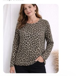 Chico's Gray Textured Top Size 2